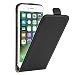 Produktbild iPhone 7 Plus Hülle, iPhone 8 Plus Hülle von Caseflex [Echt Leder] Leichtgewichtige & Schlanke Klapp Hülle [Magnetverschluss] – Passgenau für das iPhone 7 Plus (2016) & iPhone 8 Plus (2017)