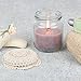 Produktbild Grau Jam Jar Kerze mit Häkel Deckel, Vintage Home Zubehör, H8 x 7