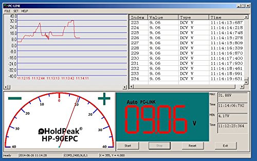 Digital Multimeter HP-90EPC CATIV USB-Anschluss Win10 Software Batterietester Kapazität Frequenz Temperatur Diodentest - 5