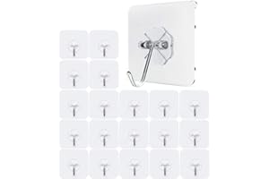 JZK 20 Impermeabile plastica trasparenti ganci adesivi da parete bagno appendi accappatoio portasciugamani appendiabiti ganci adesivi cucina per presine portanti 10kg