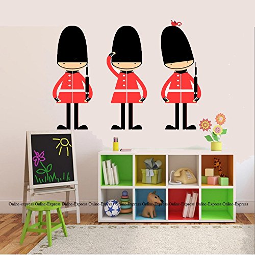 Queens Guard Army Soldier Nursery Wall Stickers Art Childrens Britain London UK!