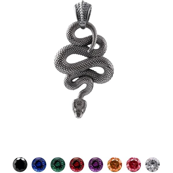 Ciondolo Coda Di Serpente A Sonagli Coppertist.WU - Gioiello Fidget Gotico In Ottone, Regalo Originale - Foto 9