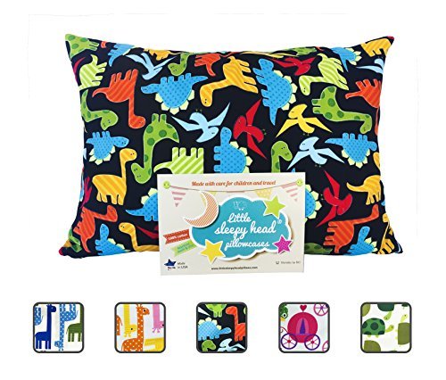 Little Sleepy Head Toddler Pillowcase - Utopia Collection: Dinosaurs, 13 X 18