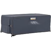 Haegs Bah&ccedil;e Mobilyası &Ouml;rt&uuml;s&uuml;, 300-200-90cm, Ağır Hizmet Oxford Kumaş, Su Ge&ccedil;irmez, Dış Mekan Veranda Masa &Ouml;rt&uuml;s&uuml;, Havalandırm