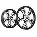 Kingway GS4G Fat Boy Bike Alloy Wheel Set of 2 19/18 Inch Black CNC-Royal Enfield Thunderbird 350 Type 2 (Set of 2) RS.10998.00