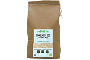‎MÜSLIDE müsli.de BIO Dinkelmehl Type 630-3kg, zum Backen (z.B. Brot, Brötchen, Gebäck und Kuchen) und Kochen geeignet.