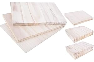ShenLong - Lot de 5 Planches de Casses, Bois Pin Blanc 9-15-20 mm - 9 mm