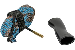 Rifle Doc Laufreinigung Bore Cleaner Schnur mit integrierter Bronzebürste Büchse Gewehr 9mm 9,3mm Cal .35 .350 .357 .358 .375 Reinigungsset (Std. Schnur - mit Bürste)