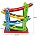 JJOnlineStore - Wooden Colourful Baby Kid Toddler Click Clack Zig Zag Race Car Track Slider Toy Game