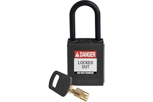 BRADY Lucchetto Safekey Compact, 33mm x 67mm x 19mm, Nero