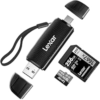 Lexar RW310 Lettore di Schede, fino a 170 MB/s Velocità, 2 in 1 USB C USB 3.2 Gen 1 OTG Lettore di schede di memoria per adat