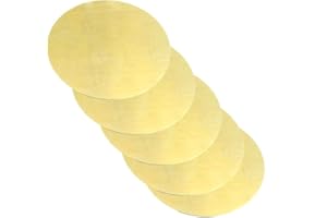 XMRISE Messingscheibe Blatt Kreisplatte Rund Runde H62 Kupfer CNC Metallbearbeitung Rohstoffe Cut,Diameter 50mm 5pcs