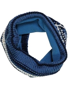 maximo Jungen Halstuch Tube, Loop Mehrfarbig (Jeansmeliert/Navy 6348), One size (Herstellergröße: 1sz.)