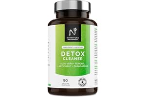 NATNATURA Détox minceur Puissant et Rapid - Detox Foie, Intestin & Colon - Draineur - Améliorez votre digestion et éliminez les toxines - Aloe Vera, Artichaut, Fenouil - 90 Gélules Vegan