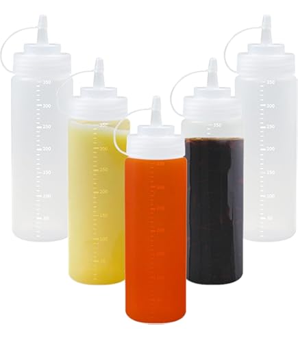 Bottiglie Squeeze Da 360ml - 5 Pezzi Per Salse, Olio E Condimenti - Foto 3