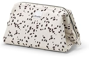 Elodie Details Trousse de Toilette Zip&Go en Toile Douce - Forme Rigide - Change de bébé et Accessoires - Dalmatian Dots