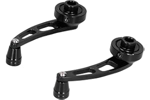 CERSALT Manovella per finestrino dell'auto, Manovella per portellone dell'auto Manovella universale per alzacristalli in lega di alluminio per la maggior parte dei veicoli per manovelle per interni