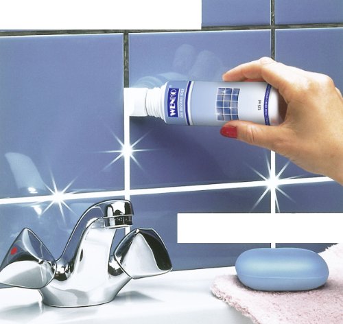 WENKO 5663010500 Fugenweiß mit Schwammaufträger - schimmelhemmend, Fassungsvermögen 0.125 L, Chemie