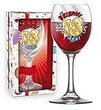 glaskelche xl Maße: 17 cm. D.O.R. IMPORT SRL Glaskelch in Geschenkbox mit Aufdruck Un Brindisi I Tuoi 18 Jahre, Farbe transparent, 2725[1]