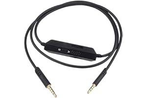 TOEASOR Muigiwi Ersatz-A50-Kabel A50 A10 Kabel mit Inline-Stummschaltung, Lautstärkeregler, kompatibel mit Astro A10/A40/A50 Logitech G933 G633 Gaming-Headset MixAmp (Modus A & B)
