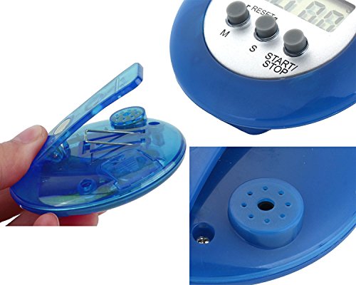 niceeshop(TM) Mini Rund LCD Digital Kochen Küche Countdown Wecker,Blau - 3