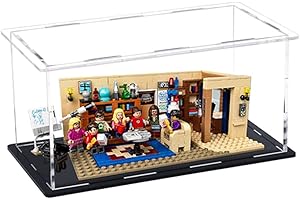 WANLIAN Vitrina de acrílico Caja de encimera Organizador de Cubos Soporte Escaparate de protección a Prueba de Polvo,vitrinas para coleccionables de Figuras,Necesita autoensamblaje(10x4x5.7 Pulgadas)