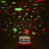 Generic L8-White LED Rose Star Auto Rotate 4 Slideshadow Color Changing Night Light, Plastik, weiß, 12.5 x 12.5 x 12.5 cm - 4