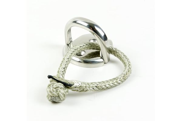 OS-Ropes unlimited, Dyneema Manille de corde avec ouverture (8 mm, gris) | ! Fabriqué à la main en Allemagne | Manille souple de haute qualité | Charge de rupture et de travail extrêmement élevée