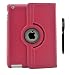 Produktbild inShang Hülle Compatible für iPad 2/3/4, mit Einschlaf-/Aufwach, 360 Grad rotierende Schutzhülle mit Standfunktion Stift