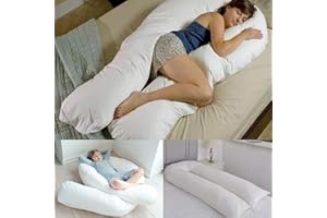 Ariyah Collections 9FT long C_U Shaped Full Body Cuddly & Maternity Comfort Pregnancy Support Pillow for side sleeping Maternity Back & Arthrit