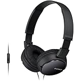 Sony MDR-ZX110AP - Cuffie on-ear con microfono, Nero