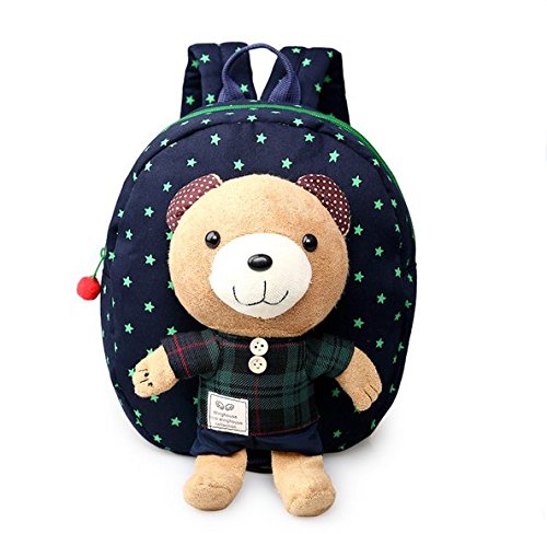 SPROUT®--Baby Toddler Safety Harness Backpack Lovely Bear With Rein Strap Walker-BLUE