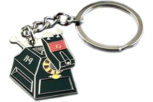 MAINLY METAL Metal Enamel Keyring Robodog Robot K9 (K-9) (30mm x 30mm)