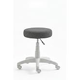 Depolife Tedy Y&uuml;kseklik Ayarlı Ergonomik Ofis Kasiyer Sekreter Makyaj Tekerlekli &Ccedil;alışma Taburesi