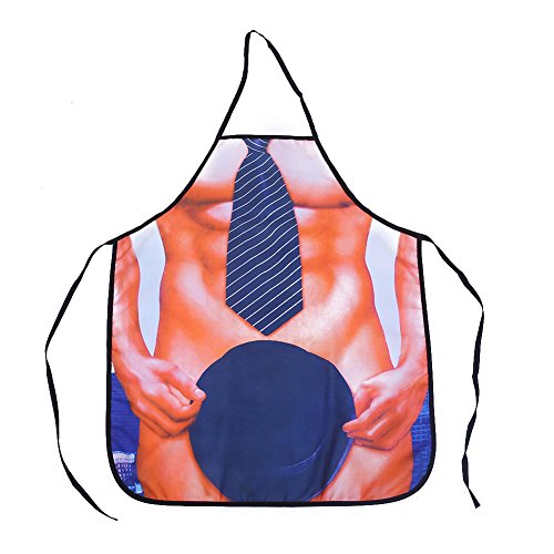 MingXiao Delantales Hombres Sexy Poliéster Resistente Al Aceite Impermeable