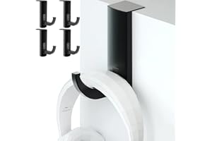 ZLXFT Gancio per Cuffie,4 Pcs Supporto Cuffie Gaming Scrivania,Supporto per Cuffie,per Tutte Le Cuffie da Gioco Bluetooth, Cuffie per Bambini, Nero