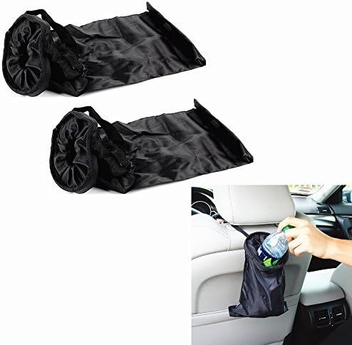 Haosen Car Trash Bin - Oxford Portable Two Openings Car Garbage Bag Hanging Rubbish Bag 2 Pack