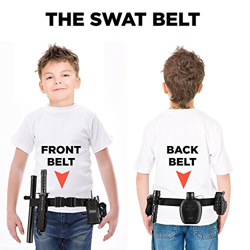 Ultimate-tout-en-un-ensemble-de-jeu-de-rle-policier-pour-les-enfants-Comprend-SWAT-Shield-ceinture-rglable-lampe-de-poche-et-plus-Construction-en-plastique-durable-Police-Uniform-Halloween-Acc