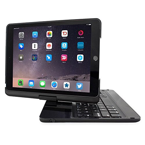 Snugg iPad Pro 12.9 (2015) 360 Grad Tastatur Case (Schwarz) – Hülle mit drehbarer Bluetooth Tastatur (QWERTY – UK Keyboard) - 2