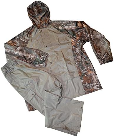 RealtreeWest Chester RE46200 Waterproof Rain Jacket and Pants Set: Realtree Xtra Camo, X-Large