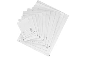 ‎VERPACKING verpacking Luftpolstertaschen 240x350 mm F6 Weiß Versandtaschen - Luftpolsterumschlag Polsterumschläge selbstklebend 100 Stück