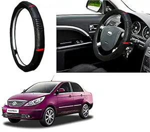 Auto Pearl Adinox Ring Type Car Steering Wheel Cover for Manza