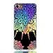 Produktbild iPhone 7 Plus / iPhone 8 Plus (5.5 Zoll) Hülle, Hozor TPU Schwarz Schutzhülle Kratzfeste Buntes Plating Reflektierend Muster Handy Hülle Weiche Silikon Bumper Case Rückseite Cover Tasche - Mandala