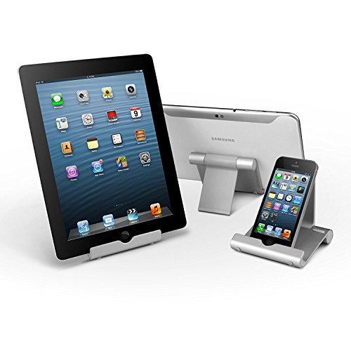 iVoler Tablet Halterung Multi-Winkel Aluminium Tablet Ständer Handy Halter Holder für Tablets, iPad, E-Reader und Smartphones, iPhone 7 / 7 Plus / 6S / 6 / SE / 5S / 5, Samsung Galaxy S8 and S8+, S7 edge / S6, Huawei p9 lite und weitere – Weiß - 7