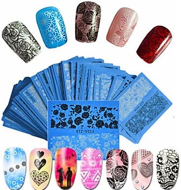 48 pcs Sweet Style Beautiful Lace Water Transfer Beautiful Flower Nail DIY Beauty Decals