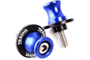 TREONK Motociclo Universale 8MM Nottolini M8 Supporto di Forcellone Posteriore delle Moto per KAWASAKI Z650 Z900 Z900RS RS Z1000 Z1000SX VERSYS 650 ER6N SUZUKI SV650/S/A V-Strom 650 1000 DL650 (Blu)