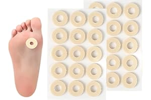 NUONOVE Hühneraugenpflaster, Schaum-Hornhautkissen, Hühneraugenringe Blasenpflaster Hühneraugen Ringe Pflaster Fersenpolster Druckschutz für Blasen Hornhaut Corn Remover, Fuß Schmerzlinderung, 30 Stücke