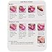 G2PLUS Nail Polish Stencil 26 PCS in 10 Sizes Nail Painting Guide Mess Saver Nail Art Basic Tool Accessories