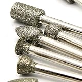 Schaftaufnahme 3mm 20 Stück Diamant Schleifer Fräswerkzeug Fräser Schleifkopf Schleifstift Spitz Kegel Dremel Proxxon Diamantfräser Satz
