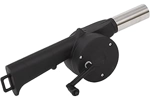 tepro Grillgebläse, handbetriebene Anzündhilfe für Grill / BBQ aus Kunststoff, Schwarz